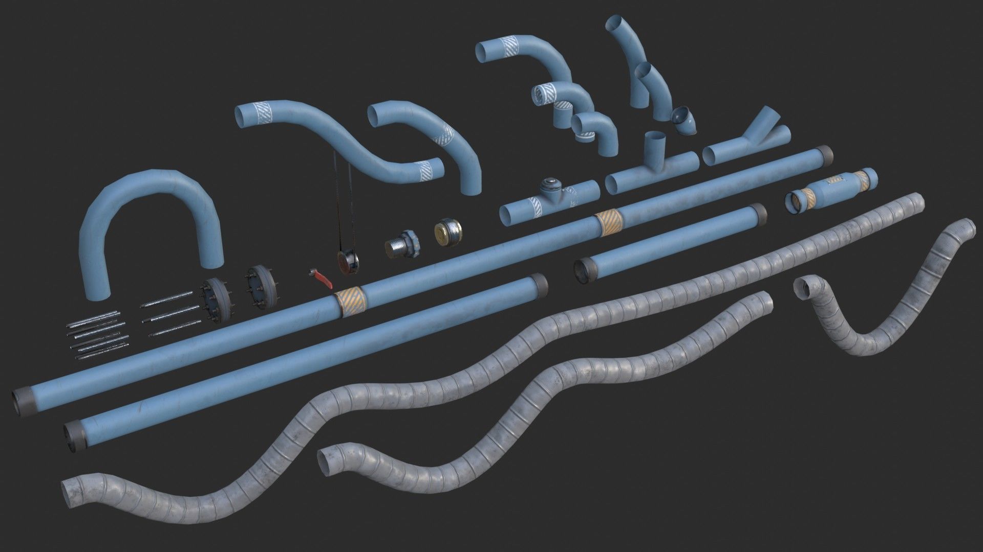 Modular Pipes - Industrial Painted Collection _4