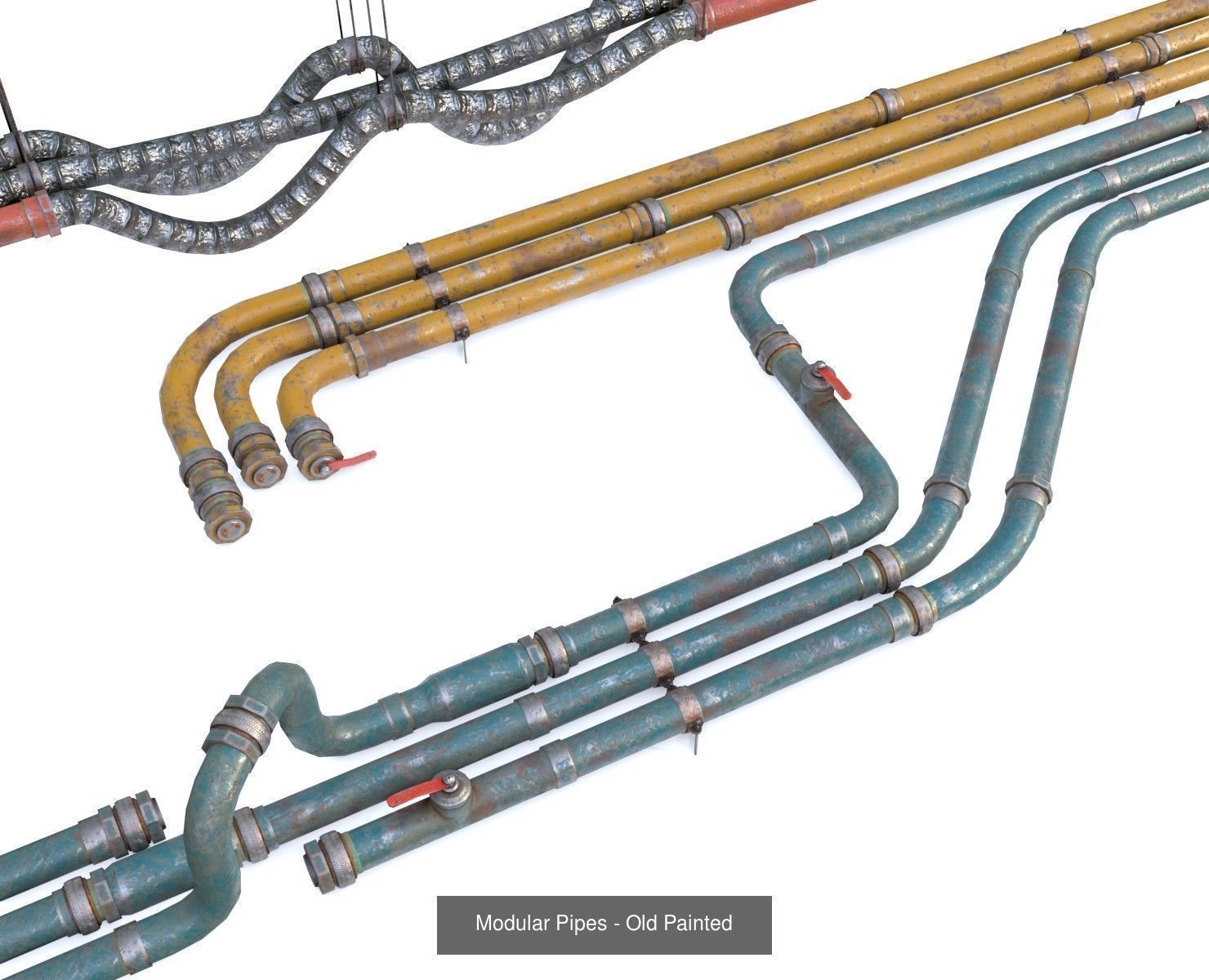 Modular Pipes - Industrial Painted Collection _5