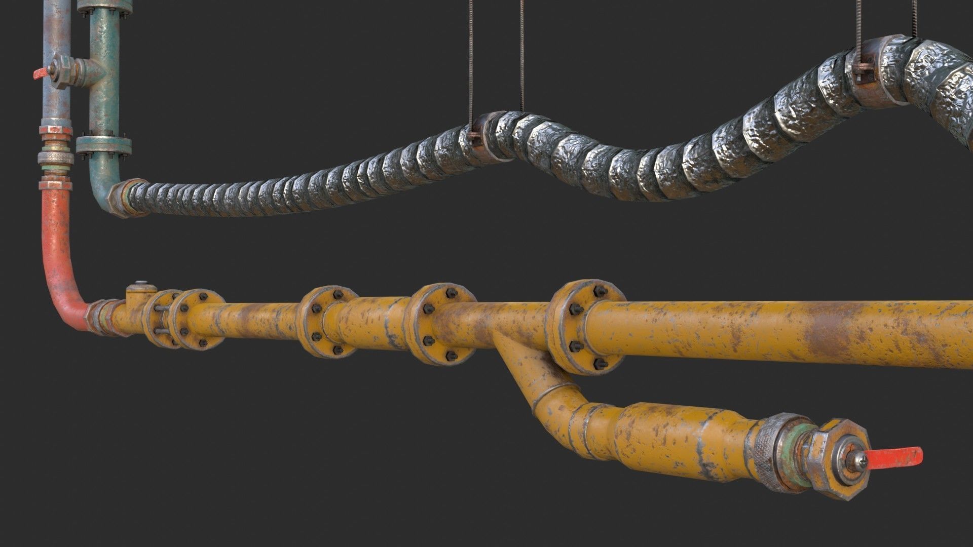 Modular Pipes - Industrial Painted Collection _20