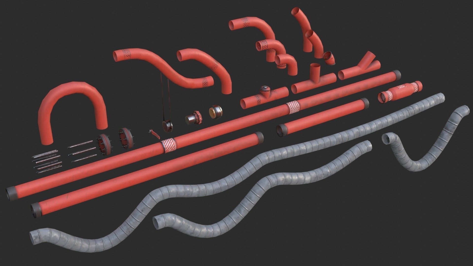 Modular Pipes - Industrial Painted Collection _9