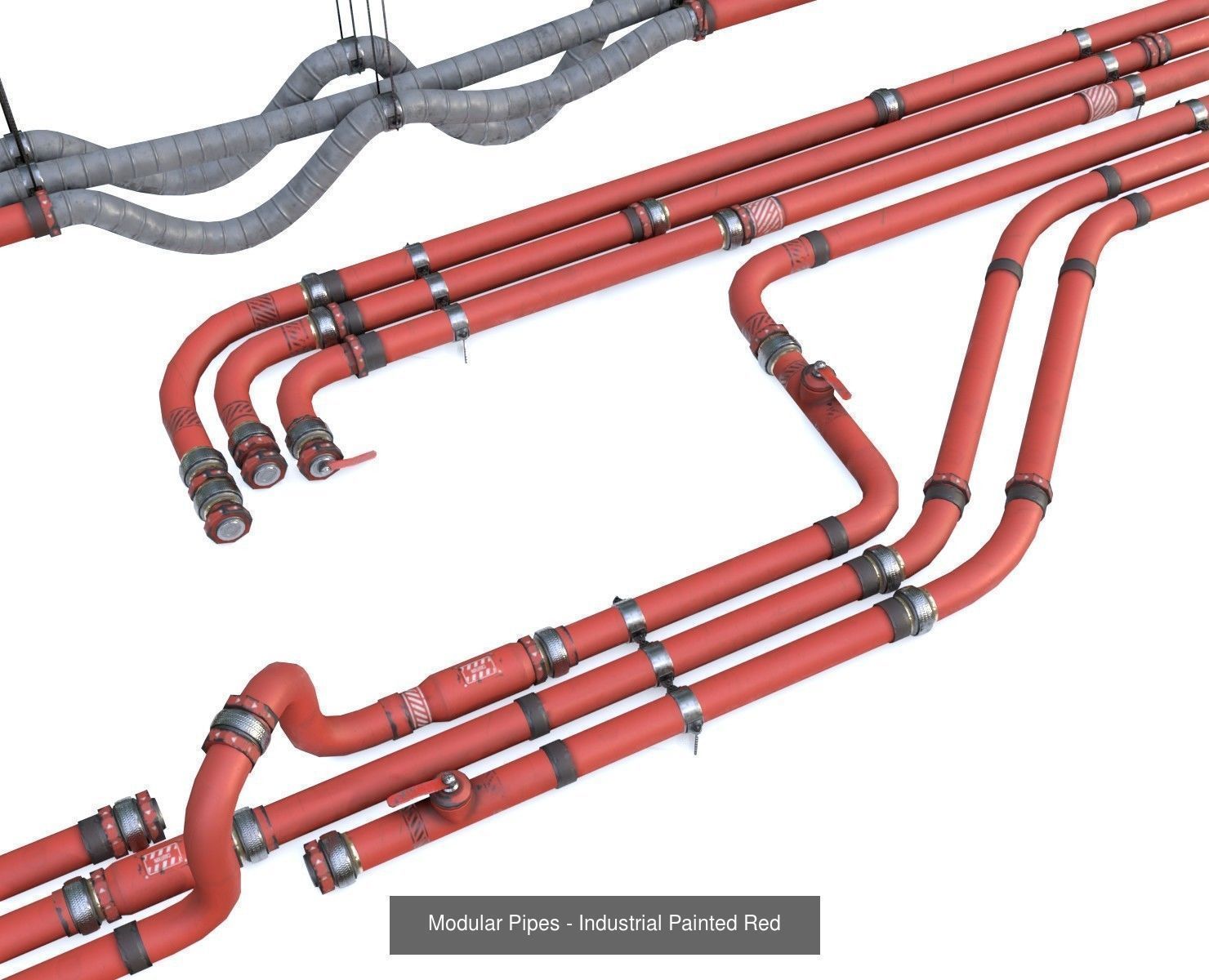 Modular Pipes - Industrial Painted Collection _1