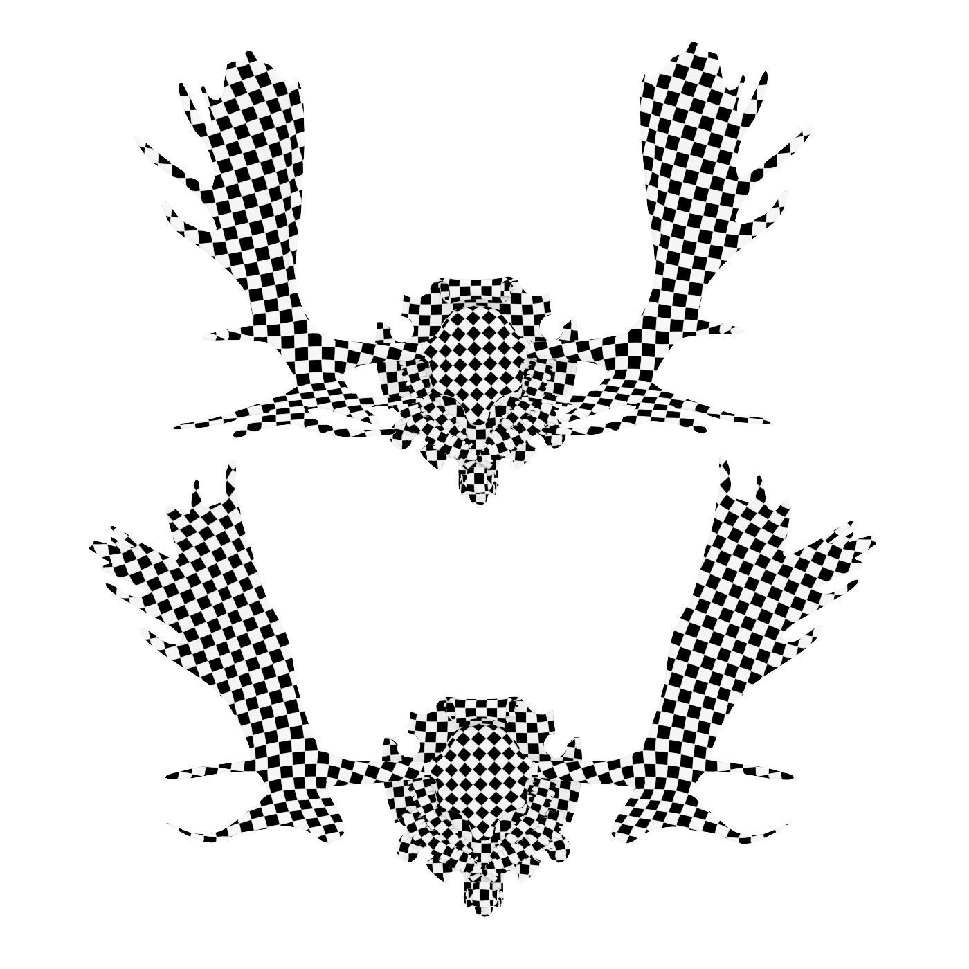 Elk antlers 3D model_5