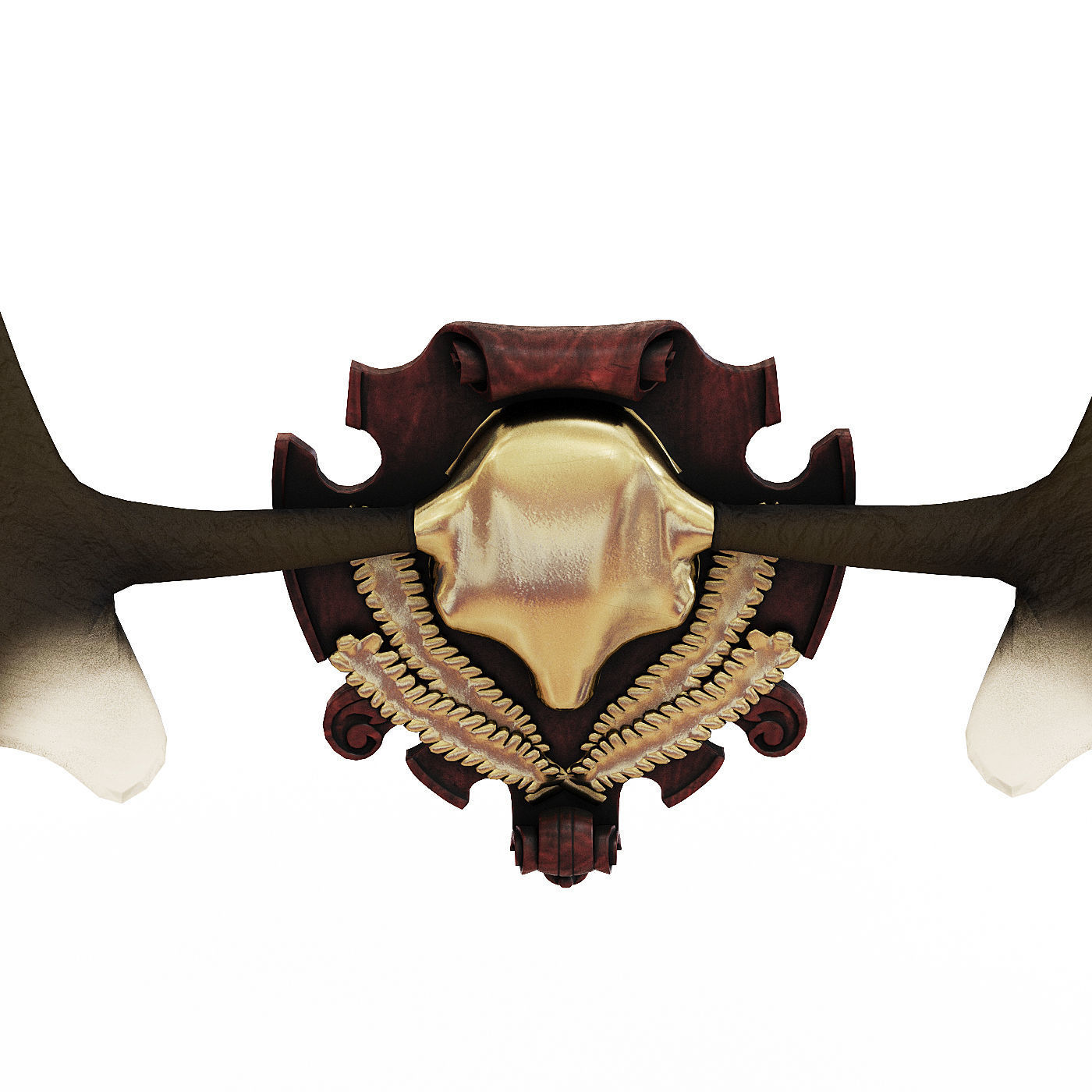 Elk antlers 3D model_2