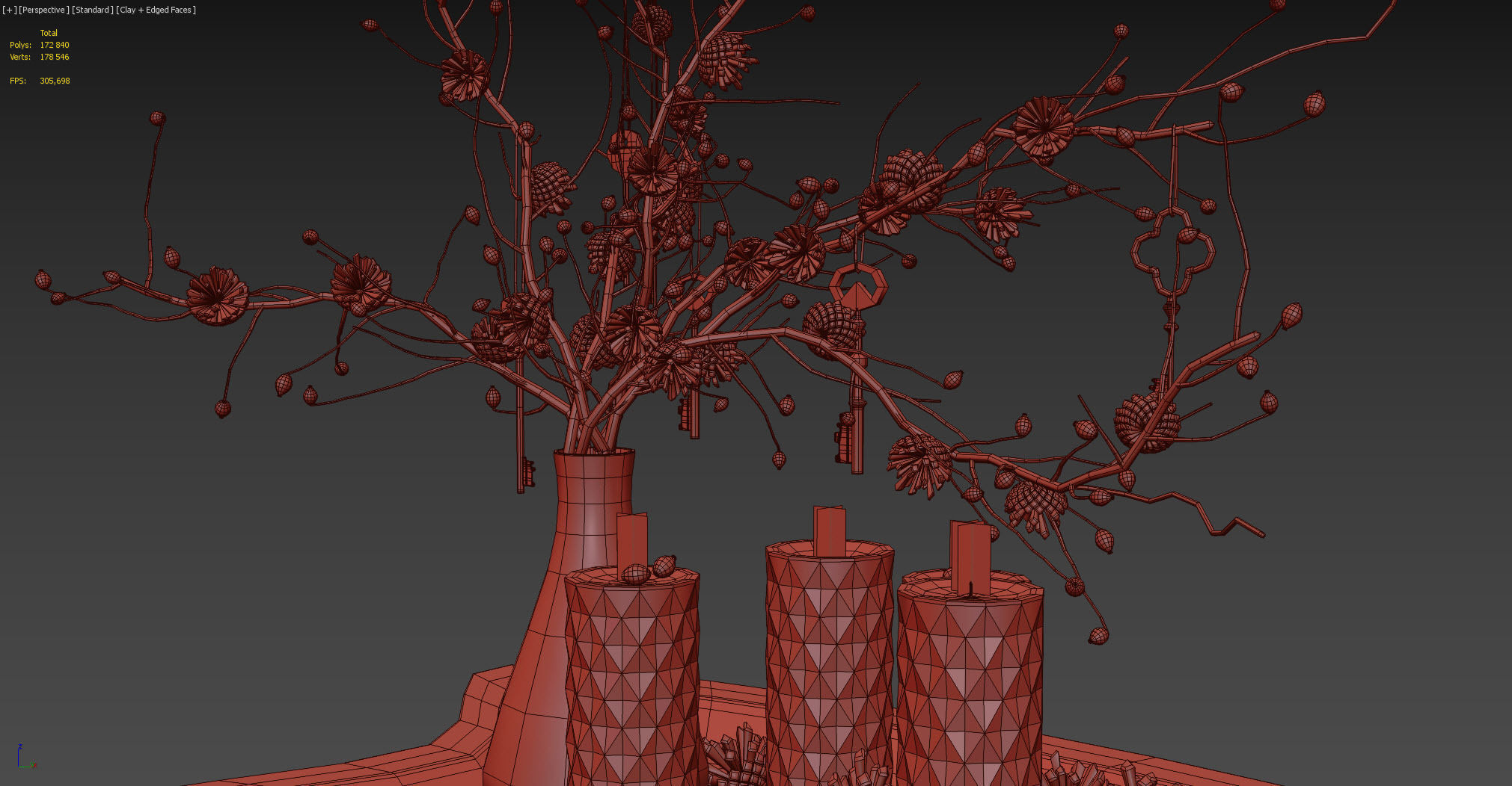 Christmas decorative set 3D model_8