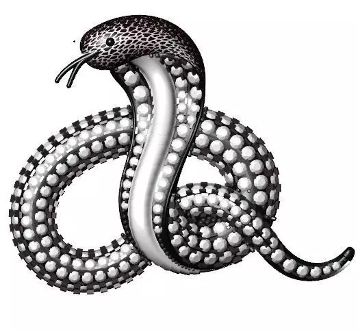 snake pandat 3D model_0