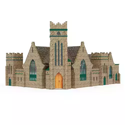 Greenwood Baptist Church 3D model