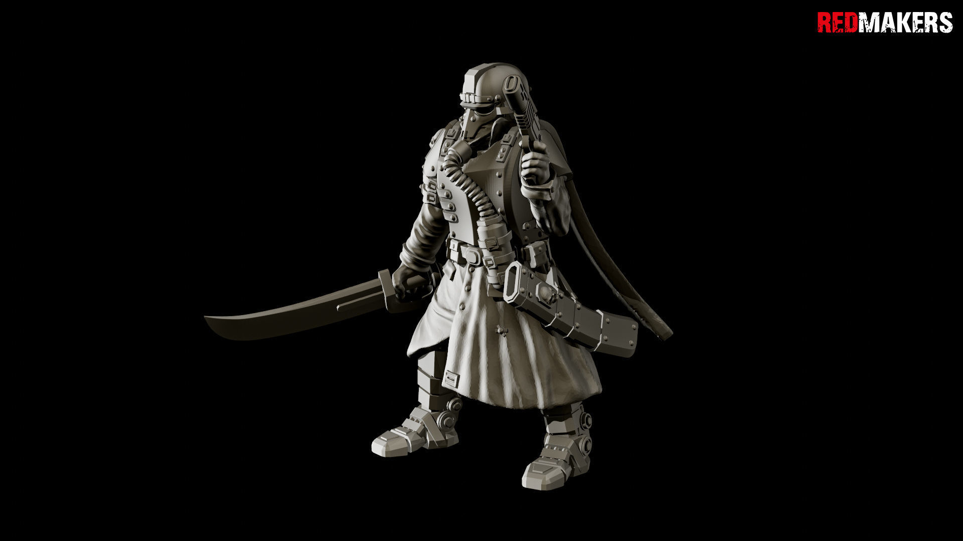 Lieutenant Death squad of Imperial force 3D print model_22