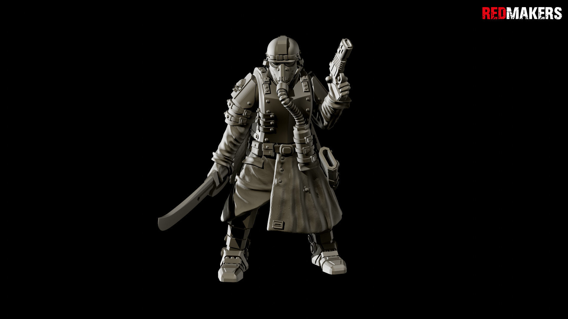 Lieutenant Death squad of Imperial force 3D print model_21