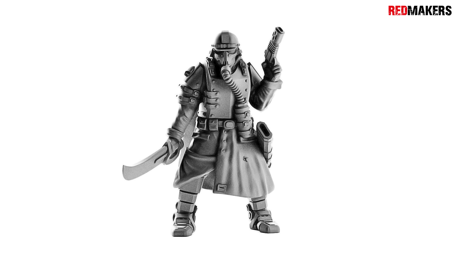 Lieutenant Death squad of Imperial force 3D print model_15