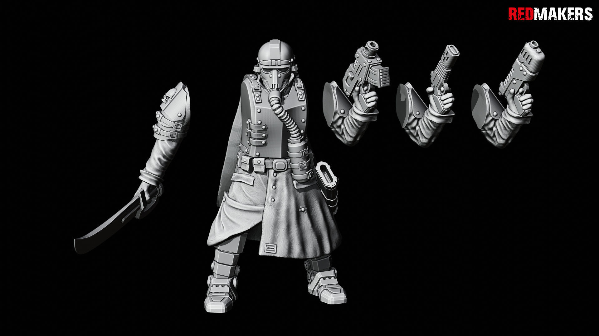 Lieutenant Death squad of Imperial force 3D print model_27
