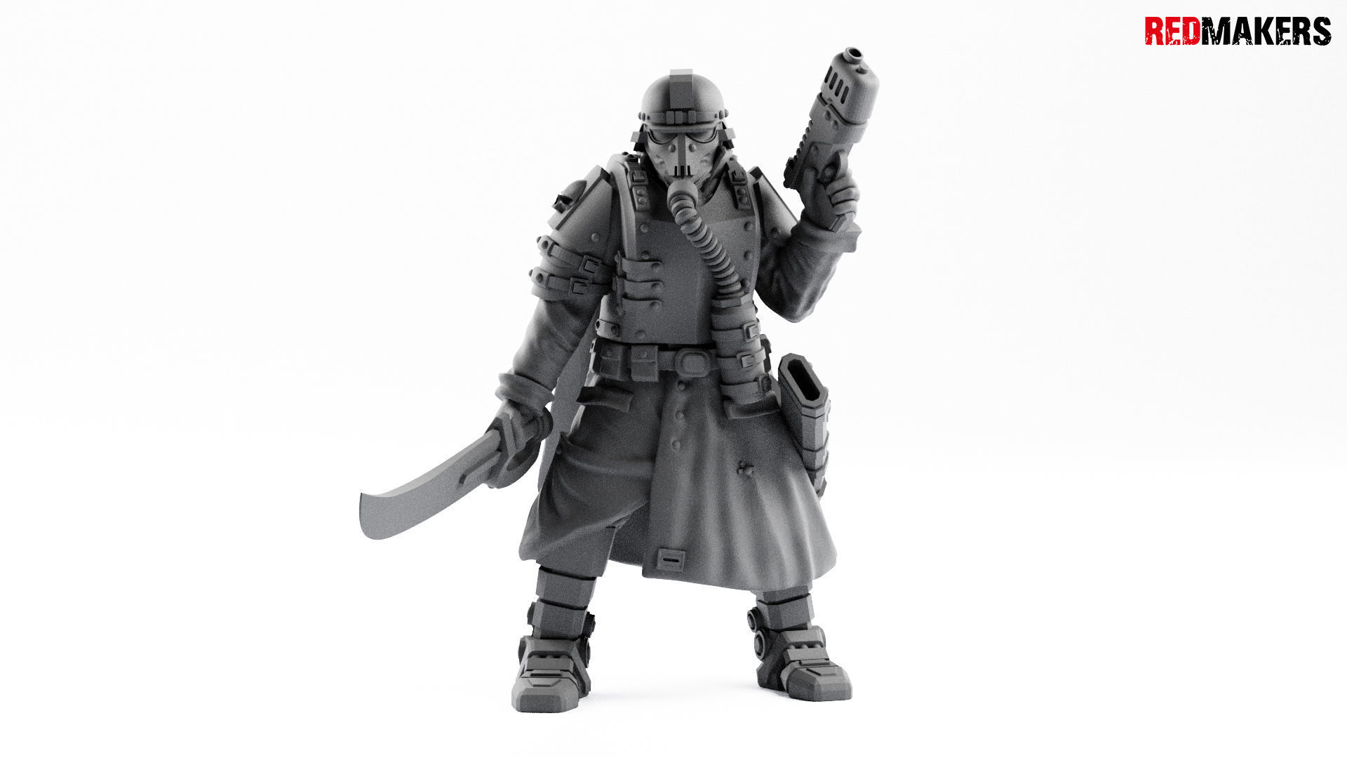 Lieutenant Death squad of Imperial force 3D print model_7