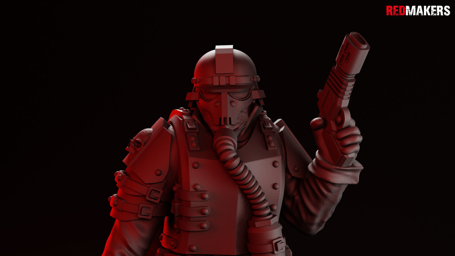 Lieutenant Death squad of Imperial force 3D print model_2