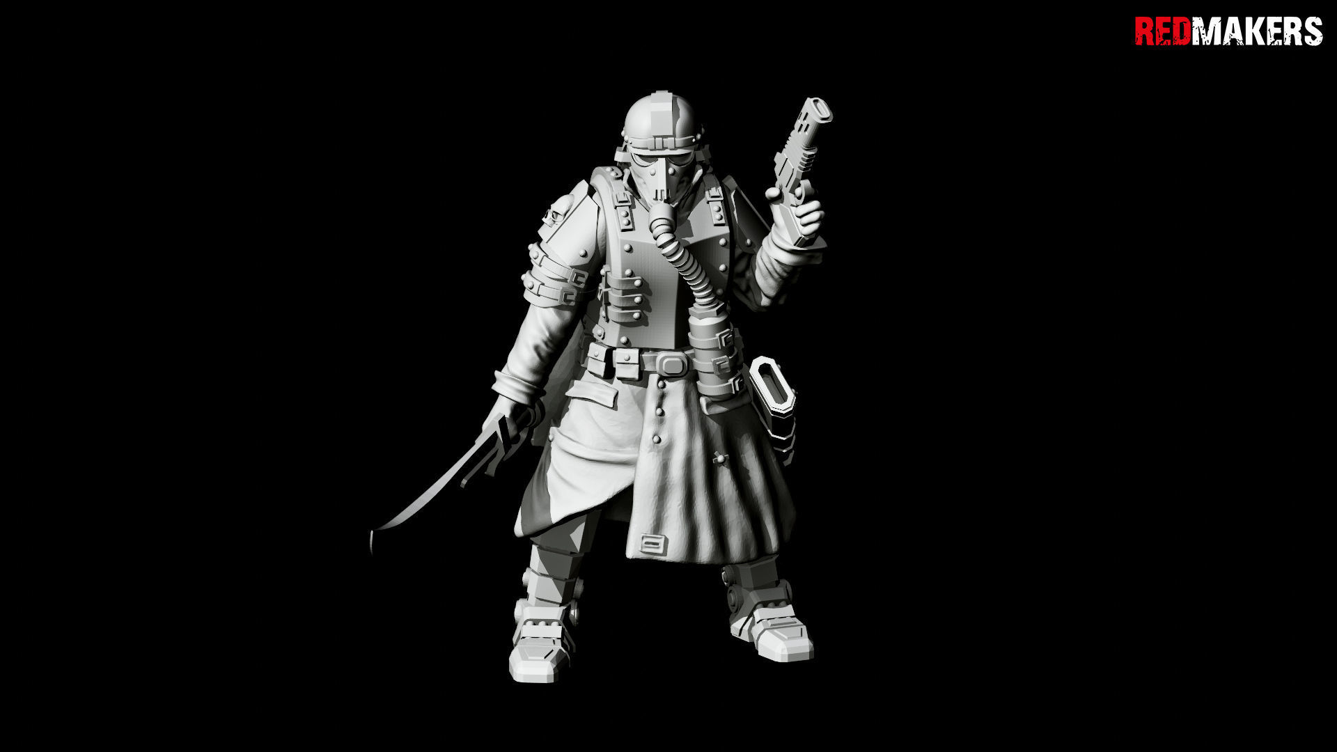 Lieutenant Death squad of Imperial force 3D print model_26
