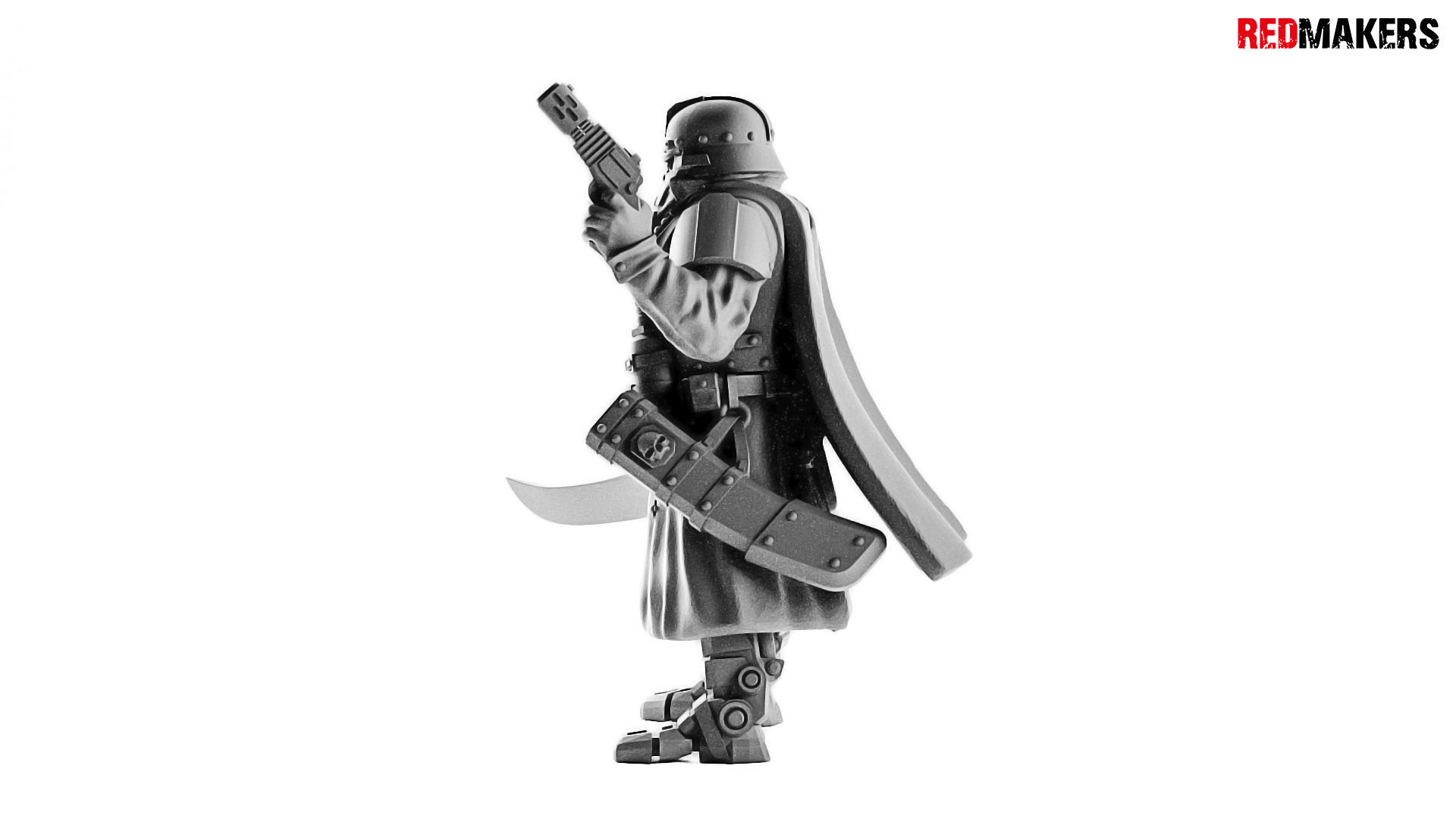 Lieutenant Death squad of Imperial force 3D print model_18
