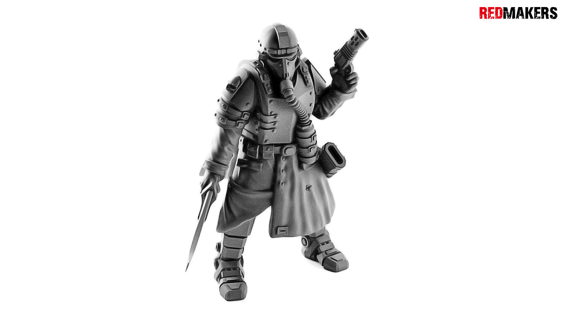 Lieutenant Death squad of Imperial force 3D print model_13
