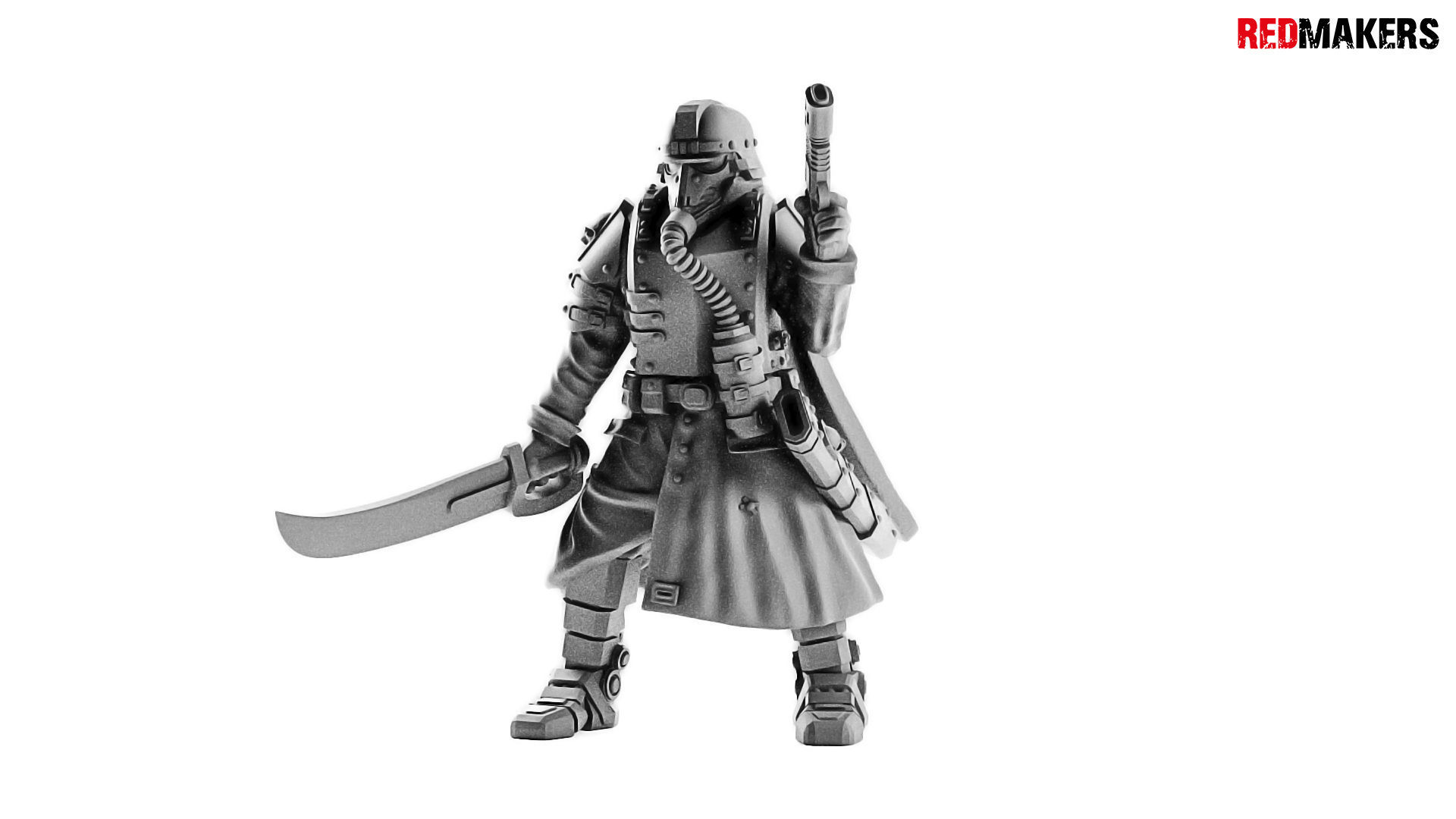 Lieutenant Death squad of Imperial force 3D print model_14