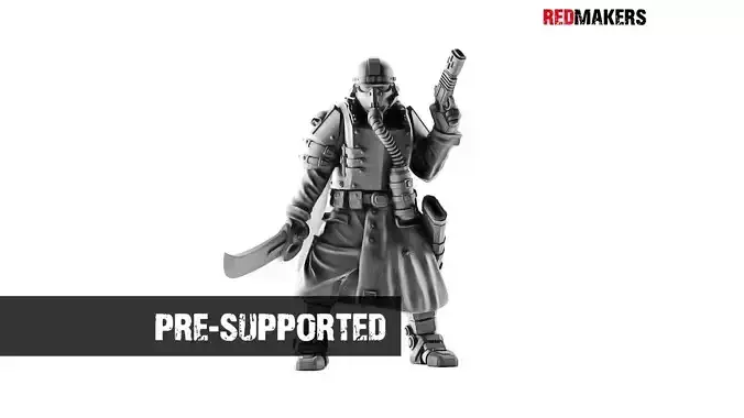 Lieutenant Death squad of Imperial force 3D print model