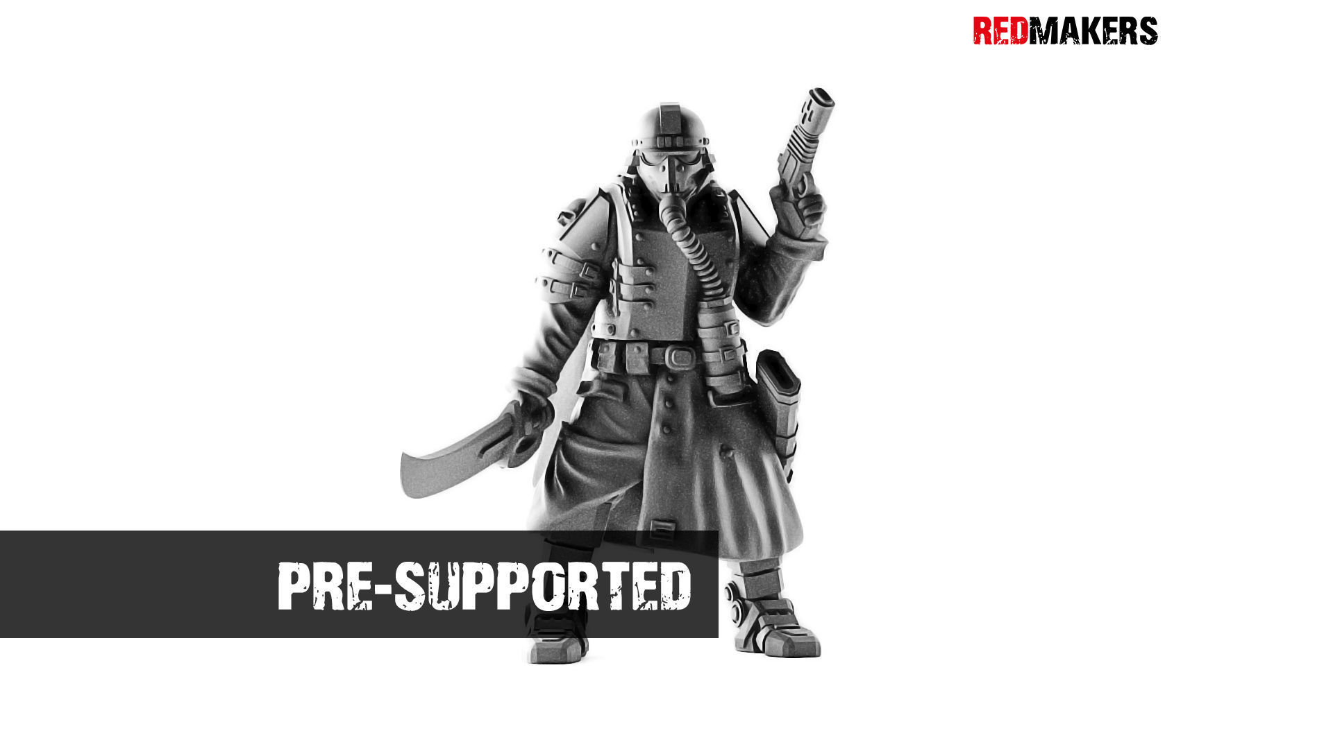 Lieutenant Death squad of Imperial force 3D print model_0