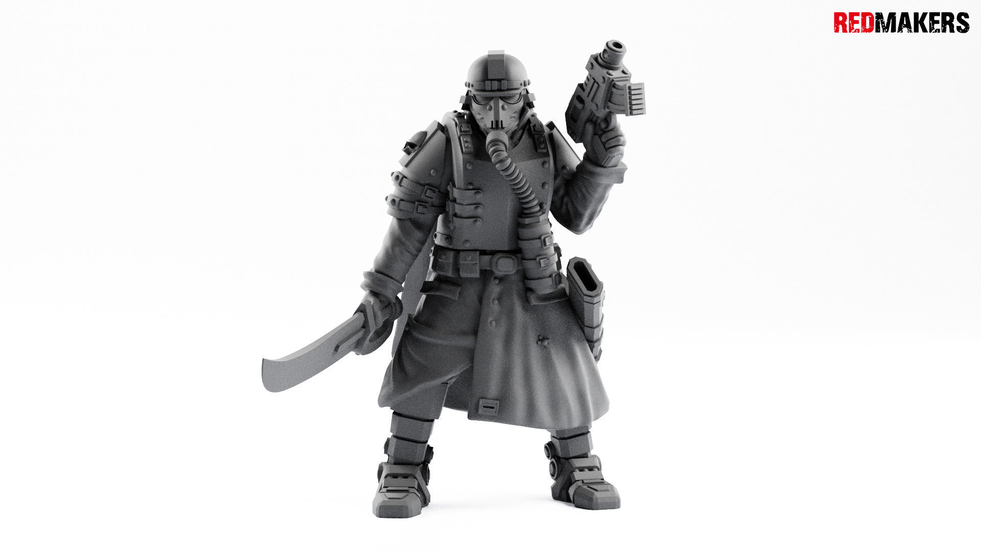 Lieutenant Death squad of Imperial force 3D print model_8