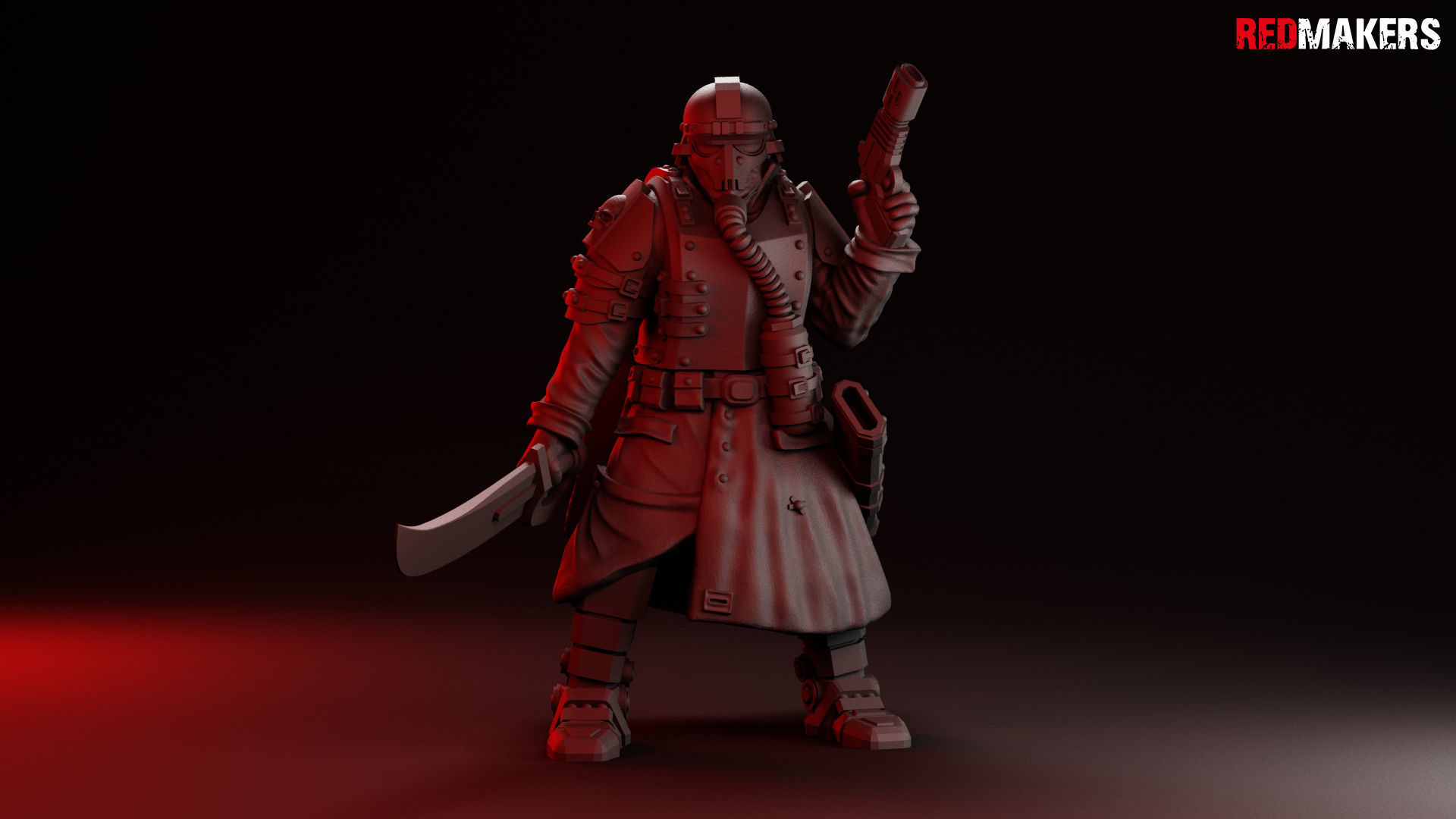 Lieutenant Death squad of Imperial force 3D print model_5