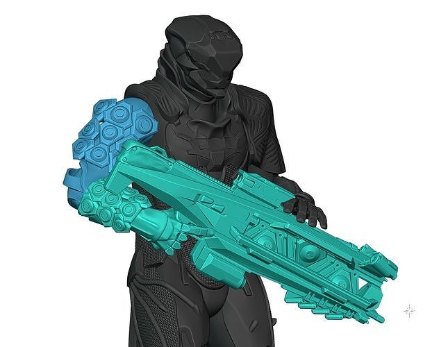 Anthem Flashfire Volt Caster and Storm Javelin Arm 3D print model