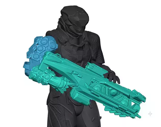 Anthem Flashfire Volt Caster and Storm Javelin Arm 3D print model