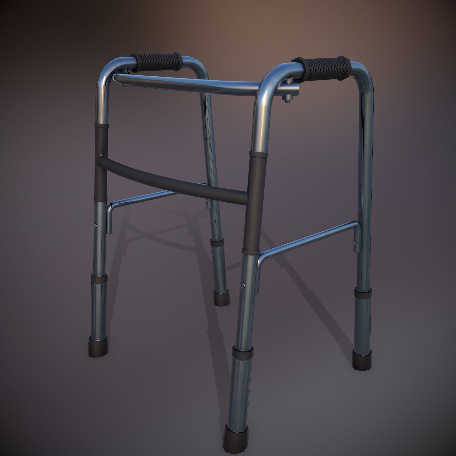 Medical Walker 4K PBR Textured Low-poly 3D model_2