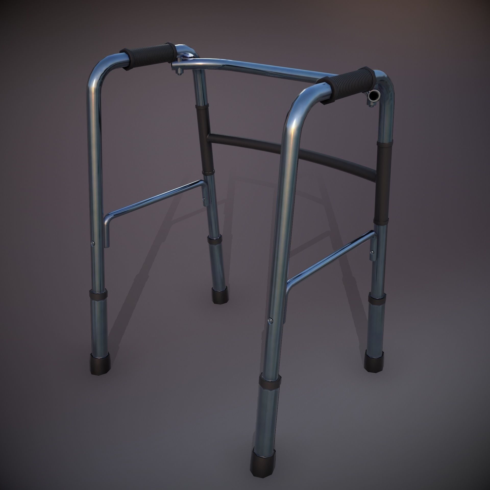 Medical Walker 4K PBR Textured Low-poly 3D model_4