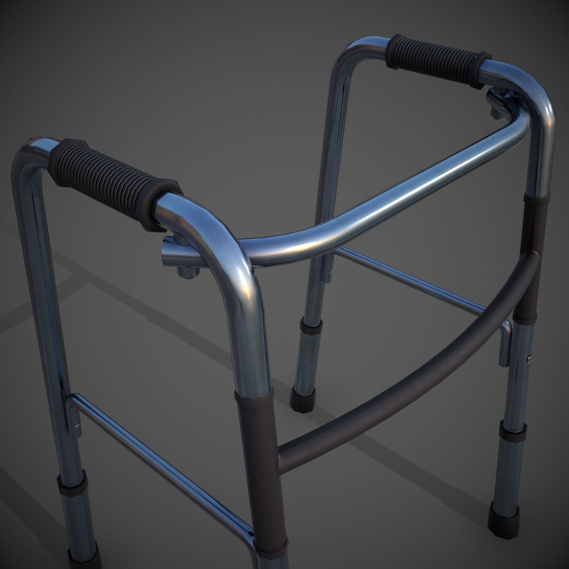 Medical Walker 4K PBR Textured Low-poly 3D model_9