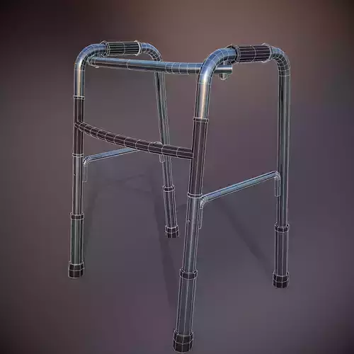 Medical Walker 4K PBR Textured Low-poly 3D model