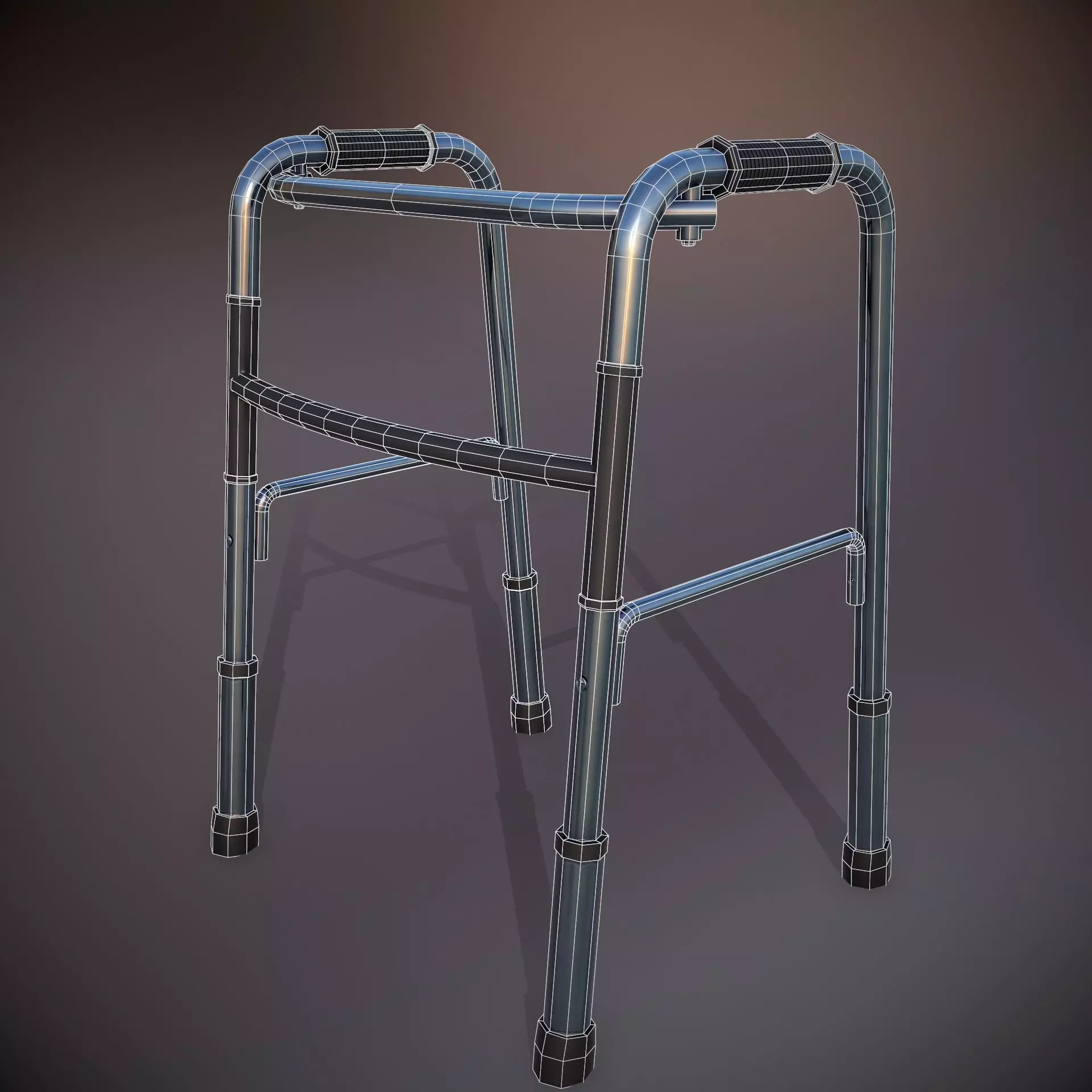 Medical Walker 4K PBR Textured Low-poly 3D model_0