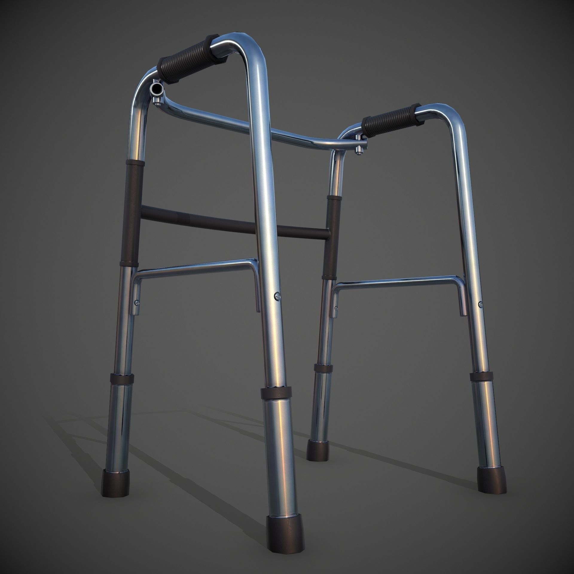 Medical Walker 4K PBR Textured Low-poly 3D model_7