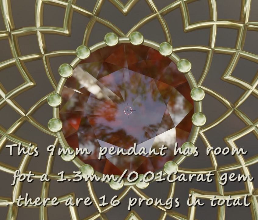 Lily pendant 3D print model_2