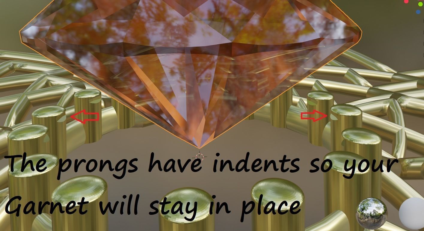 Lily pendant 3D print model_5