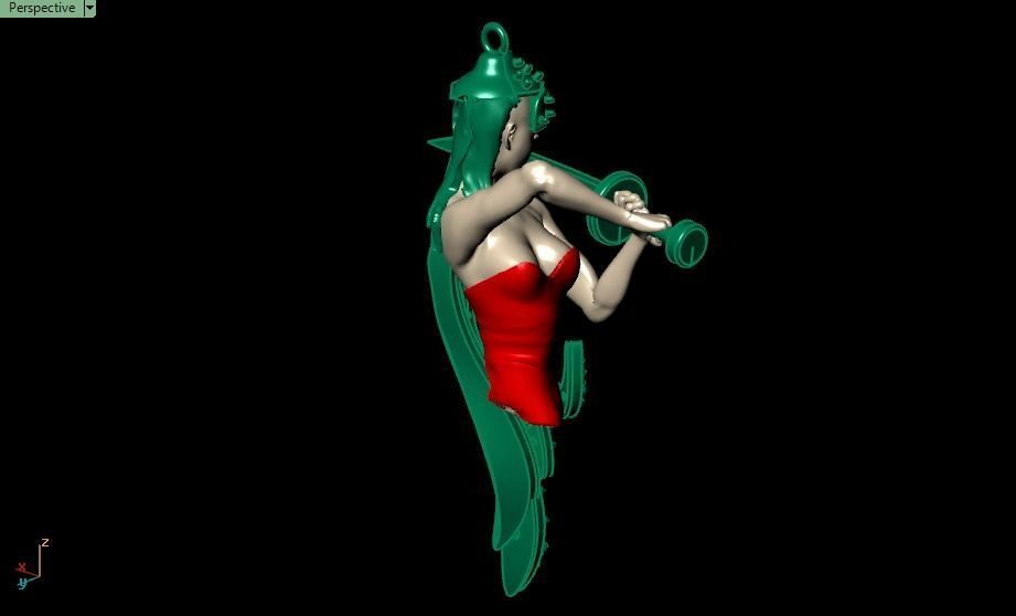 Leyenda necklace 3D print model_5