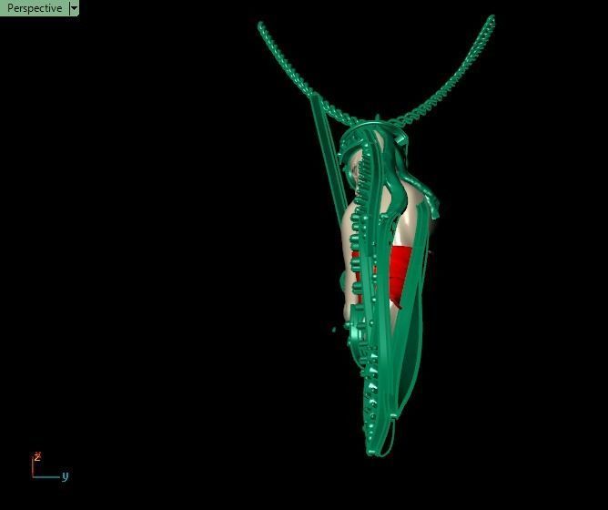 Leyenda necklace 3D print model_6