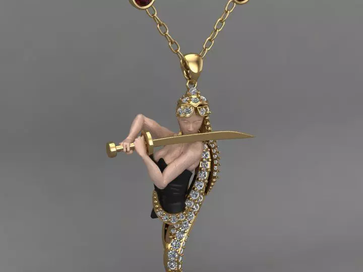 Leyenda necklace 3D print model_0