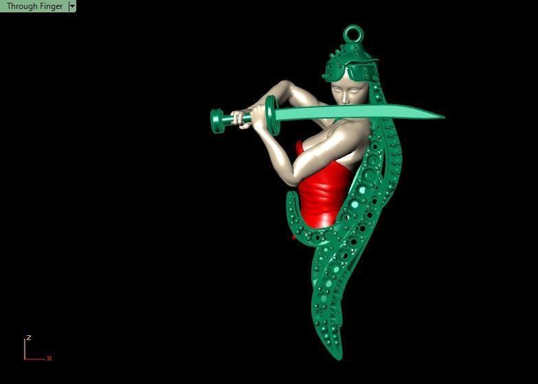 Leyenda necklace 3D print model_4