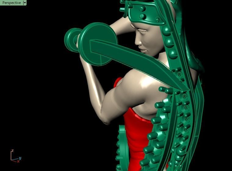 Leyenda necklace 3D print model_10