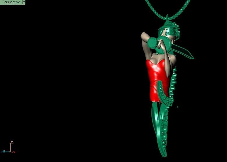 Leyenda necklace 3D print model_9