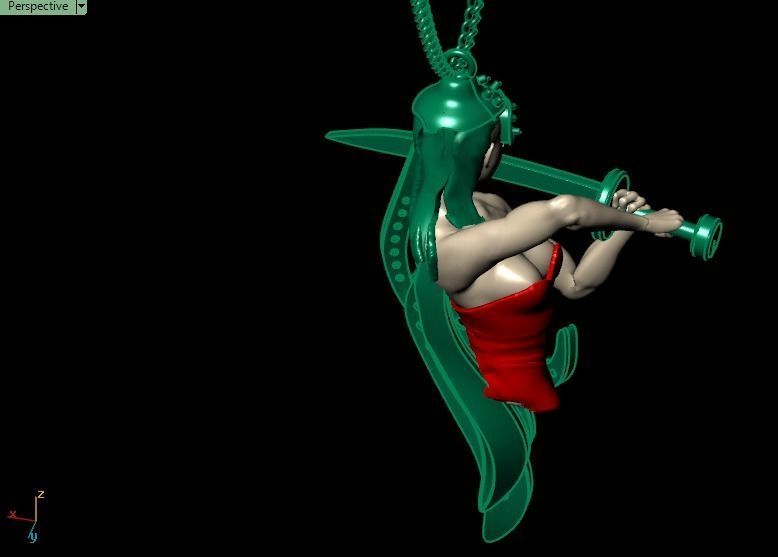 Leyenda necklace 3D print model_8