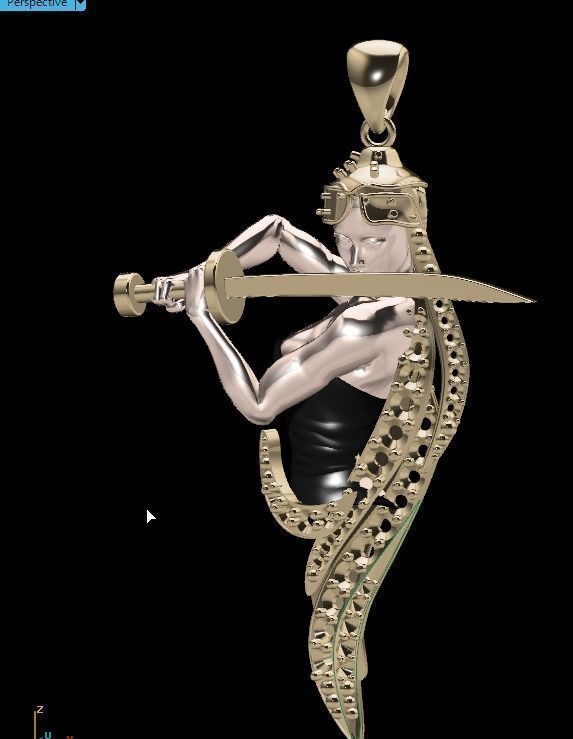 Leyenda necklace 3D print model_16