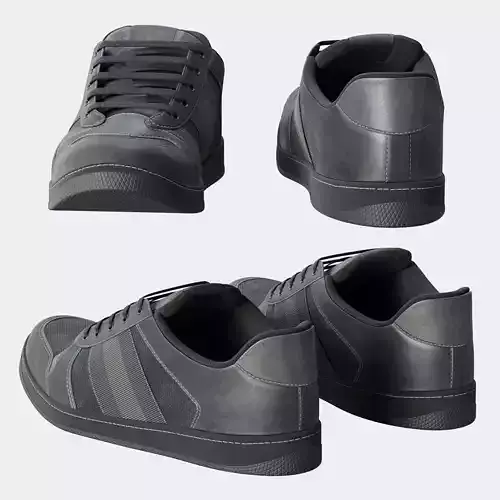 Classic Black Sneakers
