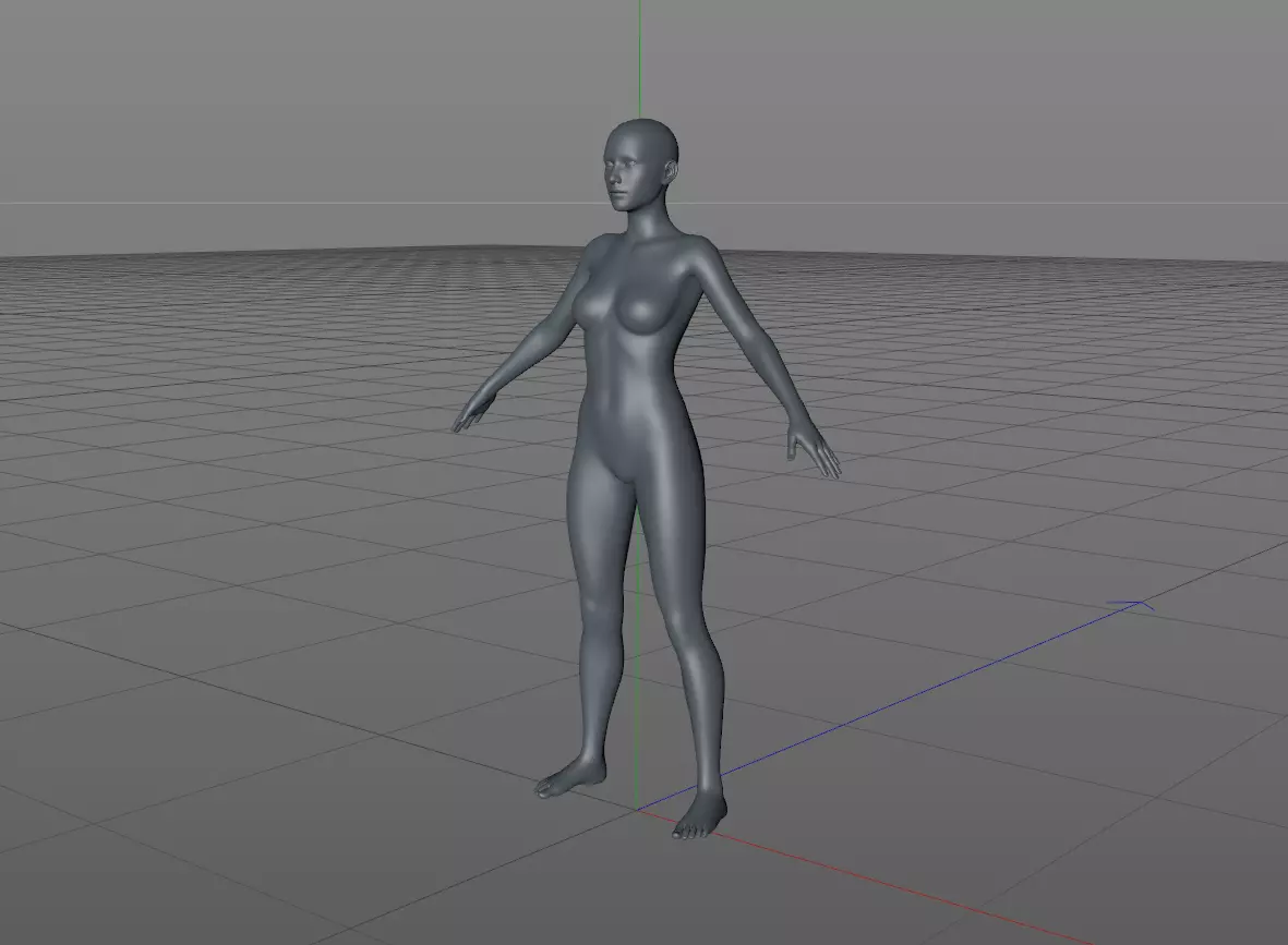 Woman female mannequin Free 3D model_0