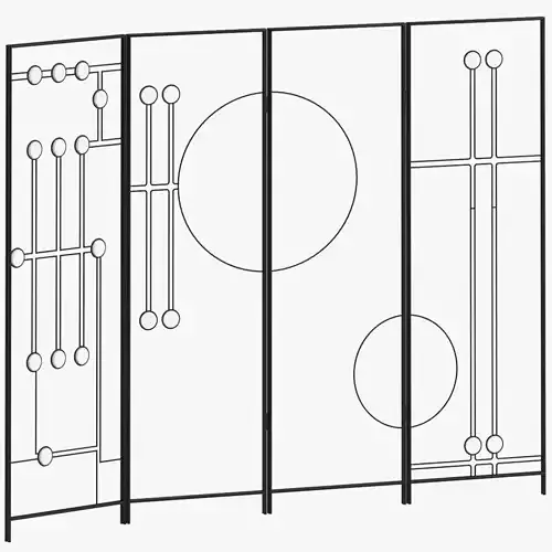 Fireplace Panel 02 Screen 3D model