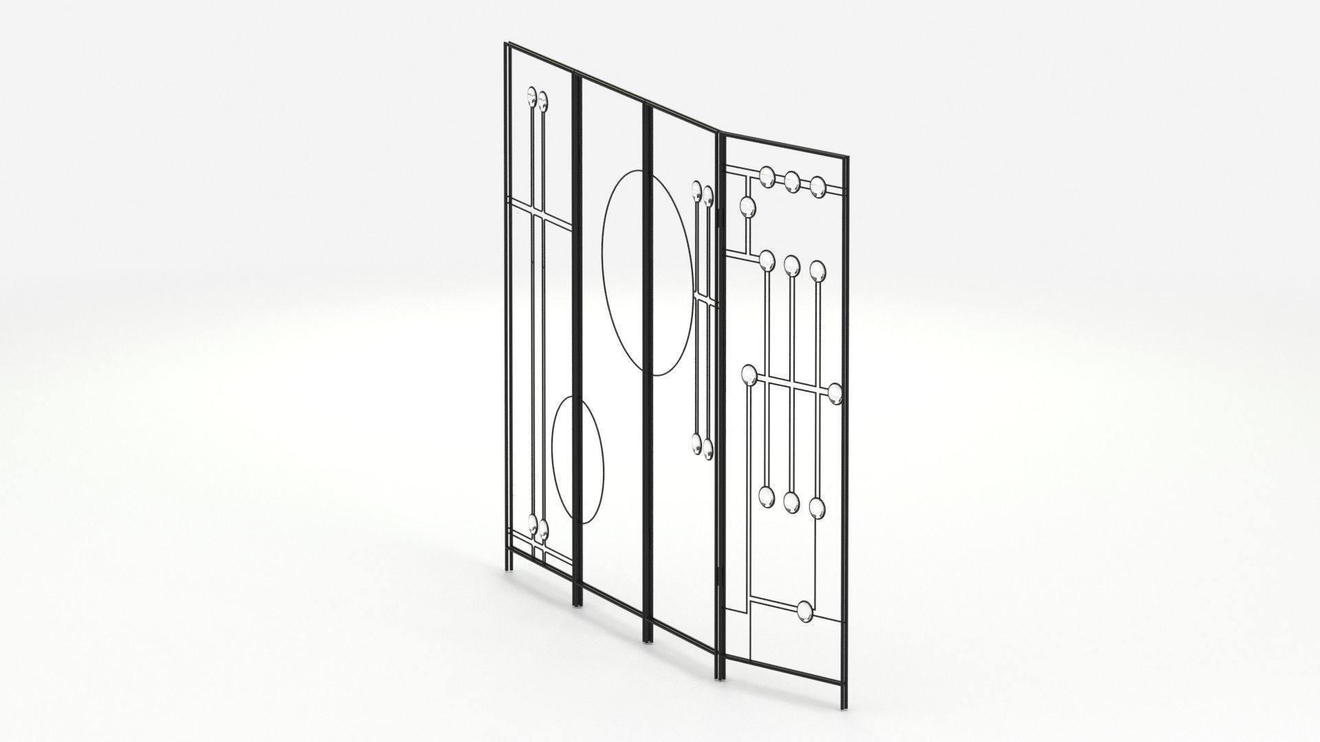 Fireplace Panel 02 Screen 3D model_7