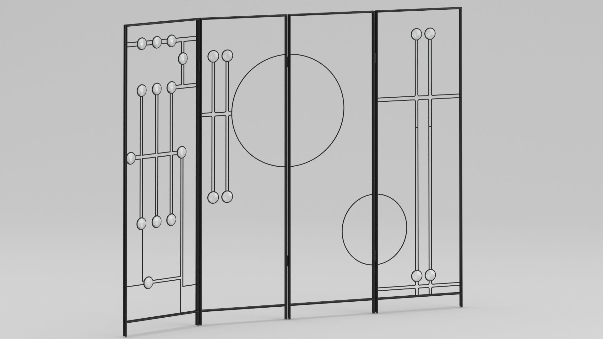 Fireplace Panel 02 Screen 3D model_3