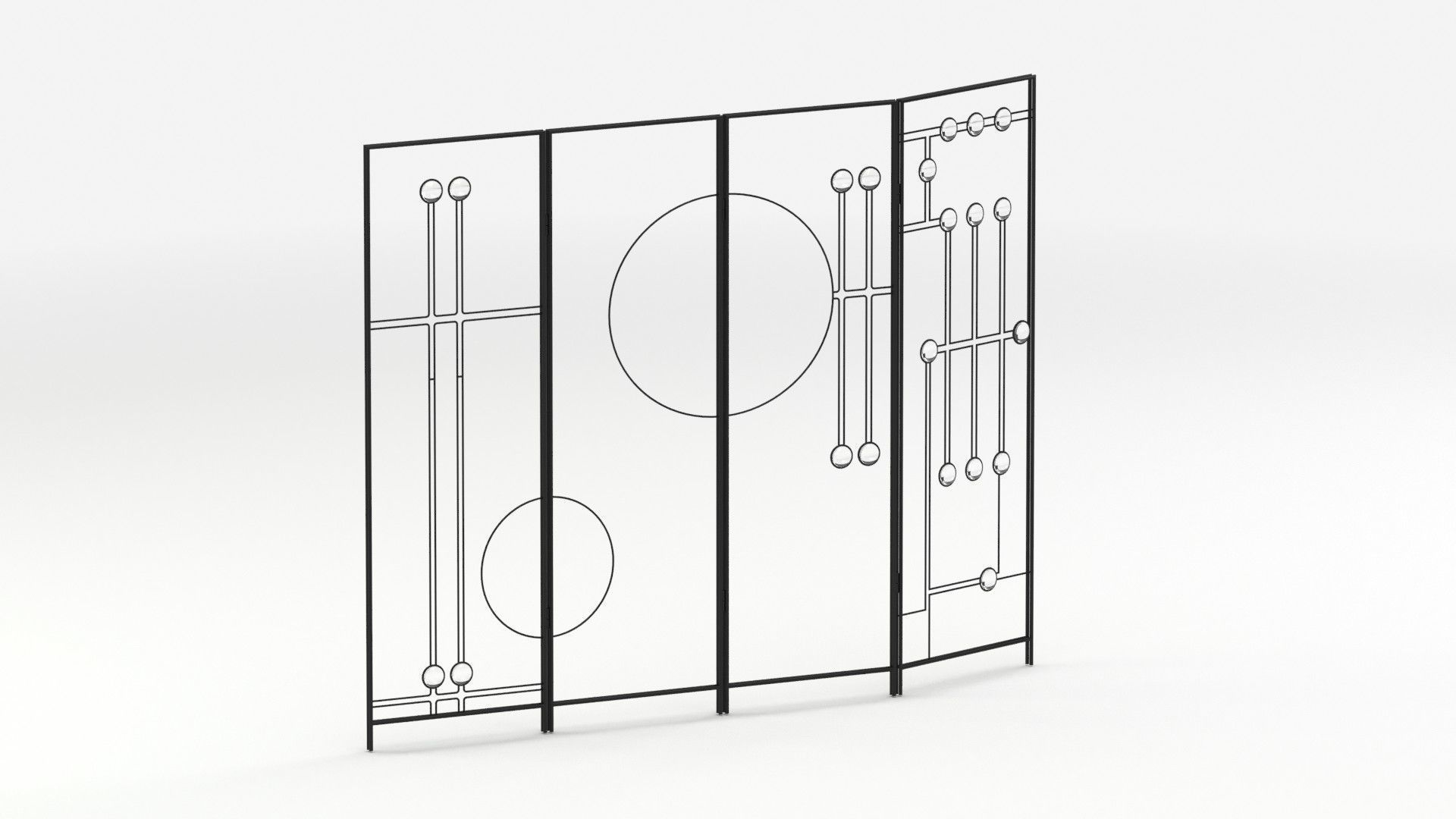 Fireplace Panel 02 Screen 3D model_10