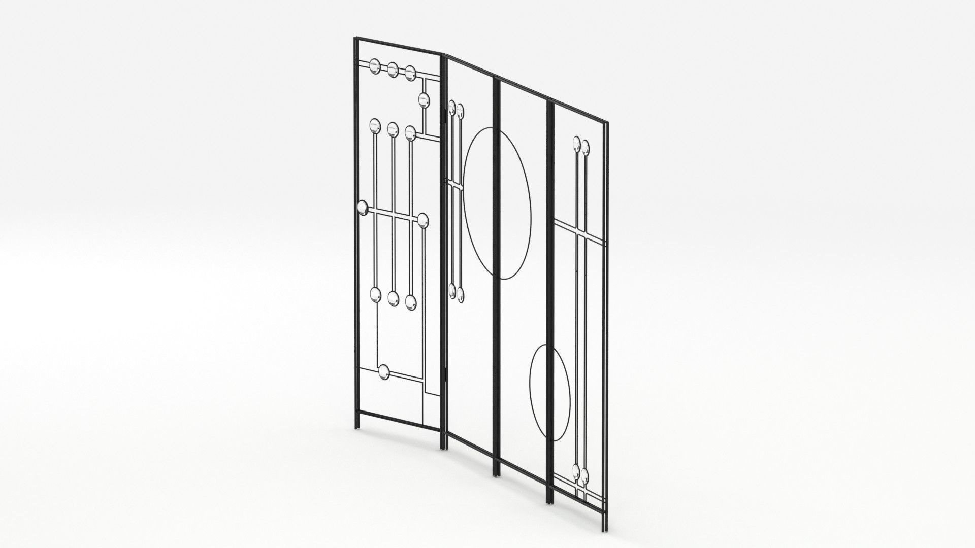 Fireplace Panel 02 Screen 3D model_13