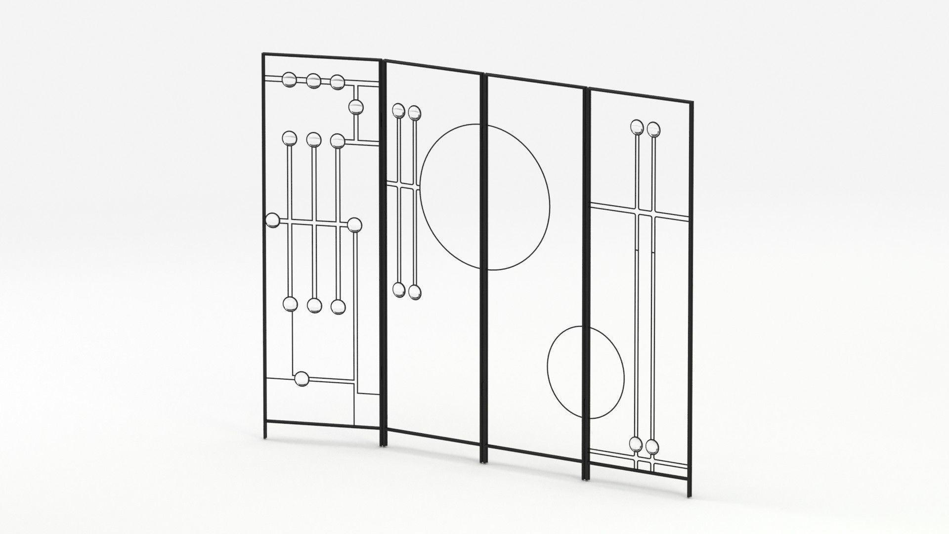 Fireplace Panel 02 Screen 3D model_14